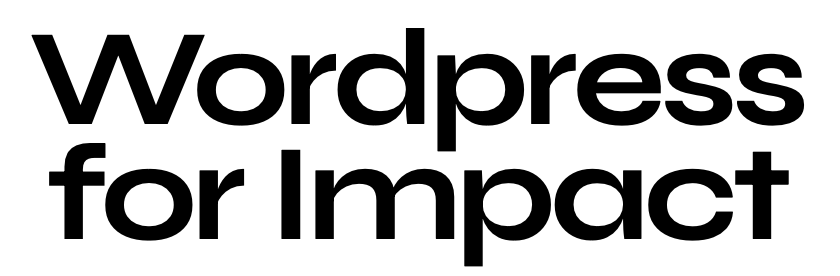 WordPress for Impact